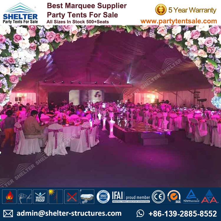 wedding reception tent - tent for wedding - wedding marquees - shelter tent - 2