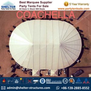 SHELTER Big Party Tent Yuma Tent - Oval Structures - Party Marquee - Outdoor Music Festival -1