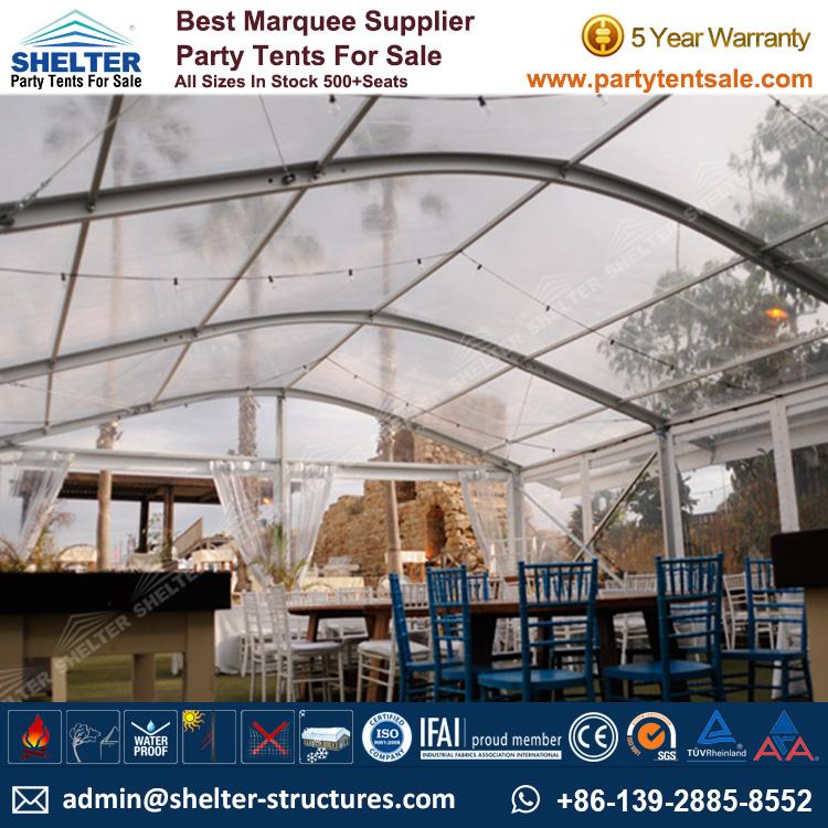 Tent for 100 People - Party Tent For sale-100-500 Seater - Party Gazebo Tents Clear Marquee - Tranparent Marquee - Arch Tent -Shelter Tent (1)