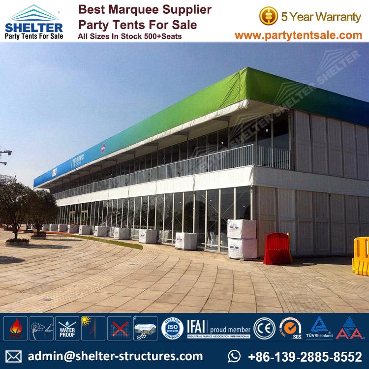 Tent Constructions - Shelter Party Tent Sale - Double Decker Tent - Two Storey Structure - Two Story Tent - Large Marquee - Party Tent for Sale (16)