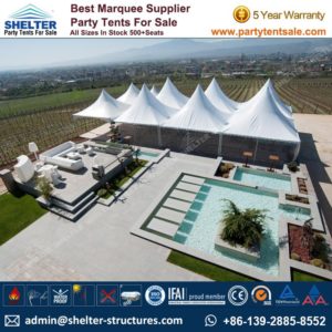SHELTER Gazebo Tent - Event Canopy - Backyard Party Marquee - Wedding Hall -4