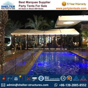 Small Marquee Tent - Shelter Party Tent Sale - Event Marquee with Glass Sidewalls and Cassette Floor - Event Tent Sale - Temporary Event Structure (1)